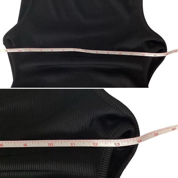 CHRISTOPHER ESBER NWT Size AU 10 US M Black Oblix Maxi Dress Cut Out Rib Knit - Picture 11 of 16